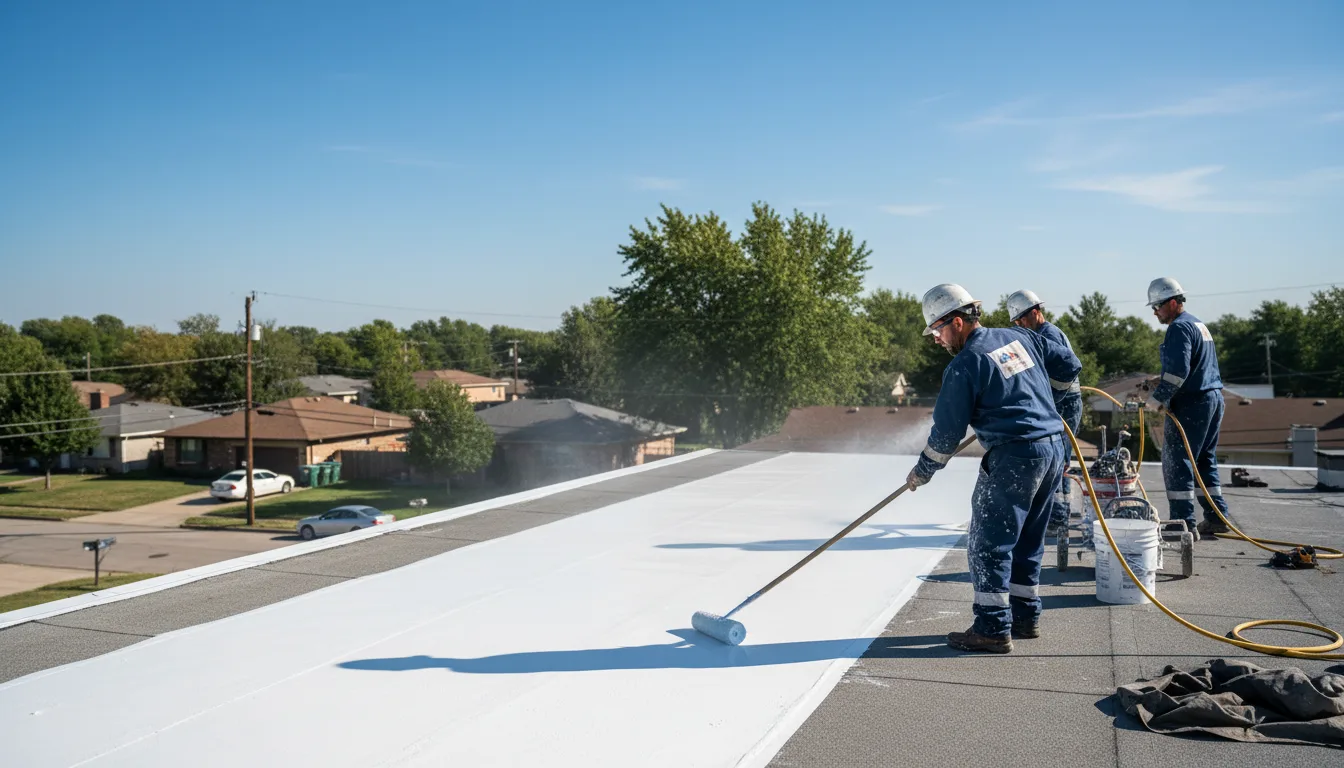 Commercial roof coating in Tupelo, OK near me